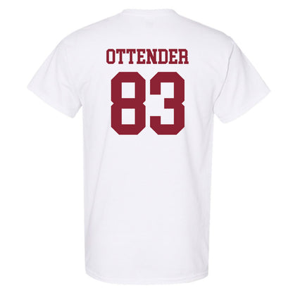 UMass - NCAA Football : Eric Ottender - Uniform White Short Sleeve T-Shirt