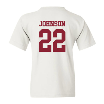 UMass - NCAA Football : Gerrell Johnson - Uniform White Shersey Youth T-Shirt