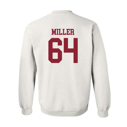 UMass - NCAA Football : Peyton Miller - Uniform White Shersey Sweatshirt