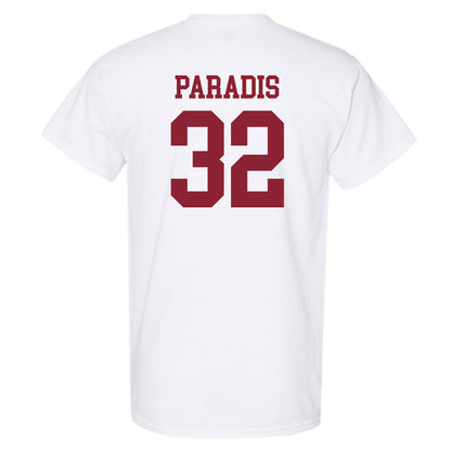 UMass - NCAA Football : Jackson Paradis - Uniform White Shersey Short Sleeve T-Shirt