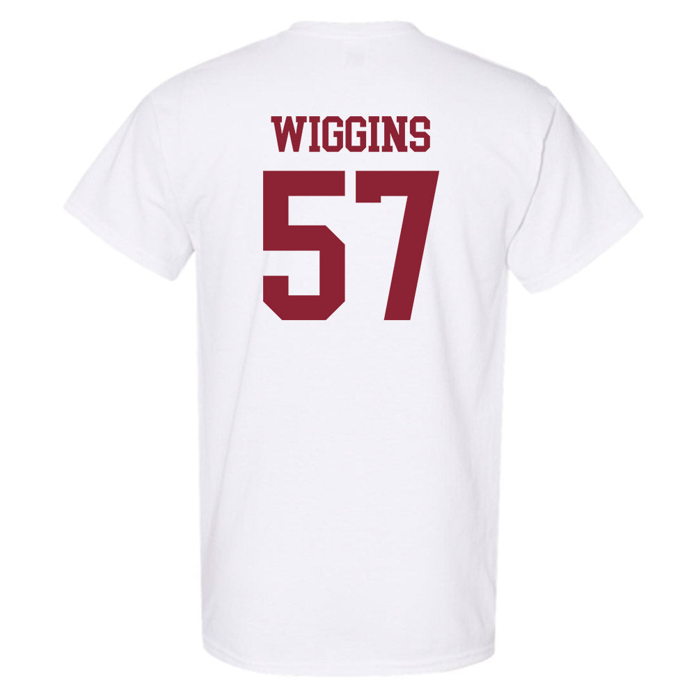 UMass - NCAA Football : Jaden Wiggins - Uniform White Shersey Short Sleeve T-Shirt