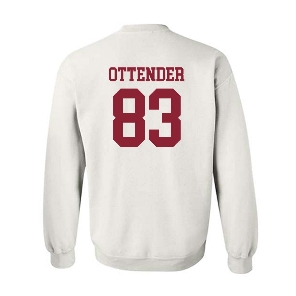 UMass - NCAA Football : Eric Ottender - Uniform White Sweatshirt