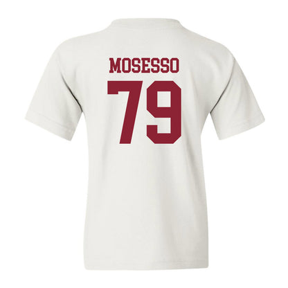 UMass - NCAA Football : Ryan Mosesso - Uniform White Shersey Youth T-Shirt