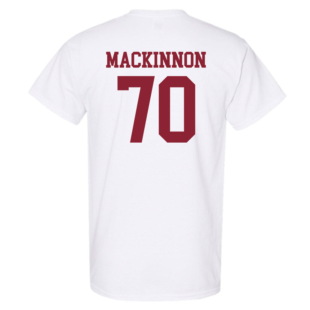 UMass - NCAA Football : Brandon MacKinnon - Uniform White Shersey Short Sleeve T-Shirt
