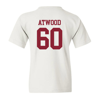 UMass - NCAA Football : Josh Atwood - Uniform White Shersey Youth T-Shirt