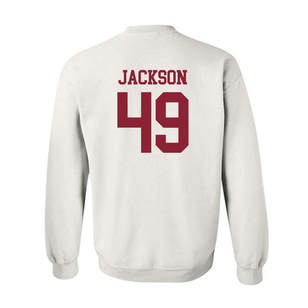 UMass - NCAA Football : Shambre Jackson - Uniform White Shersey Sweatshirt