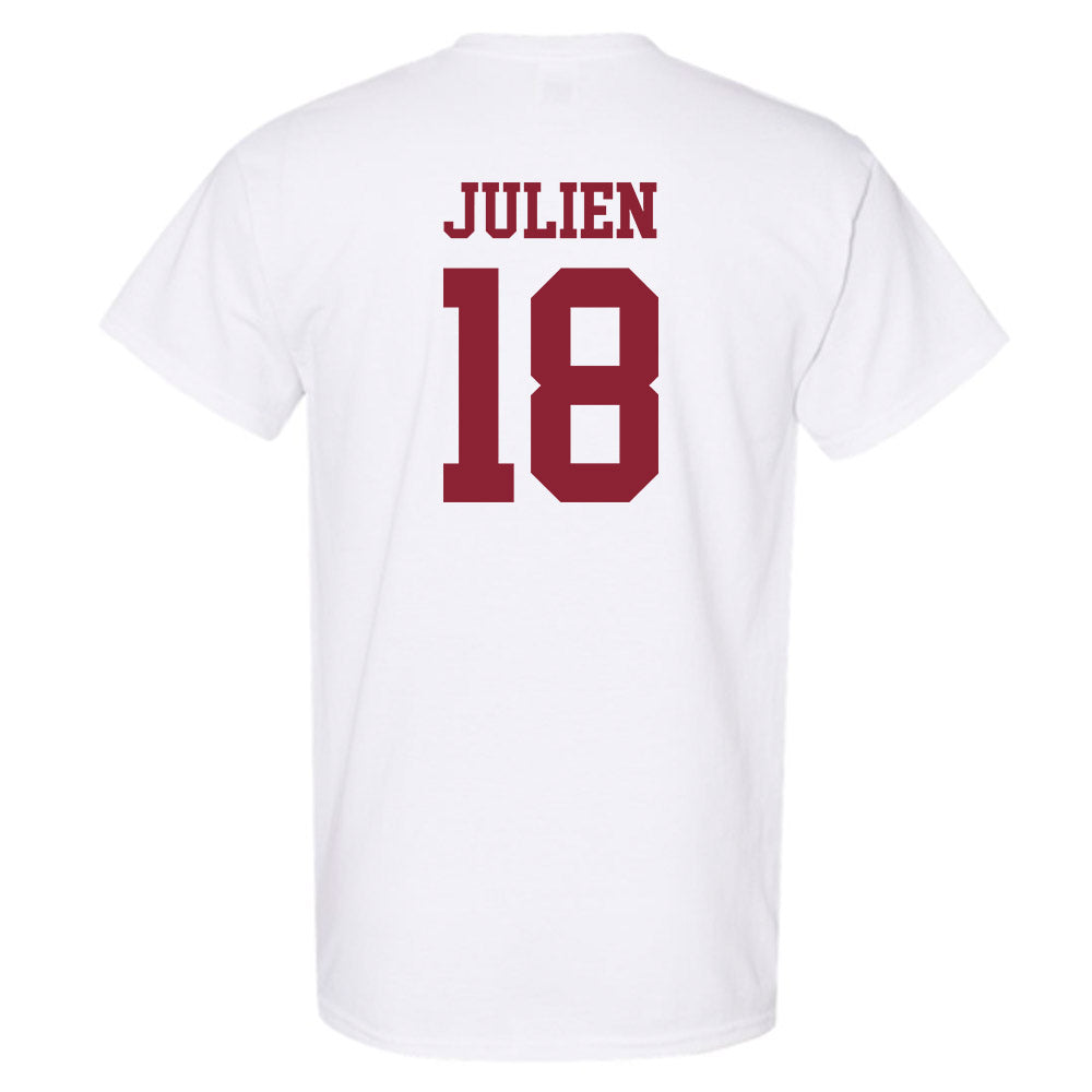 UMass - NCAA Football : Louce Julien - Uniform White Shersey Short Sleeve T-Shirt
