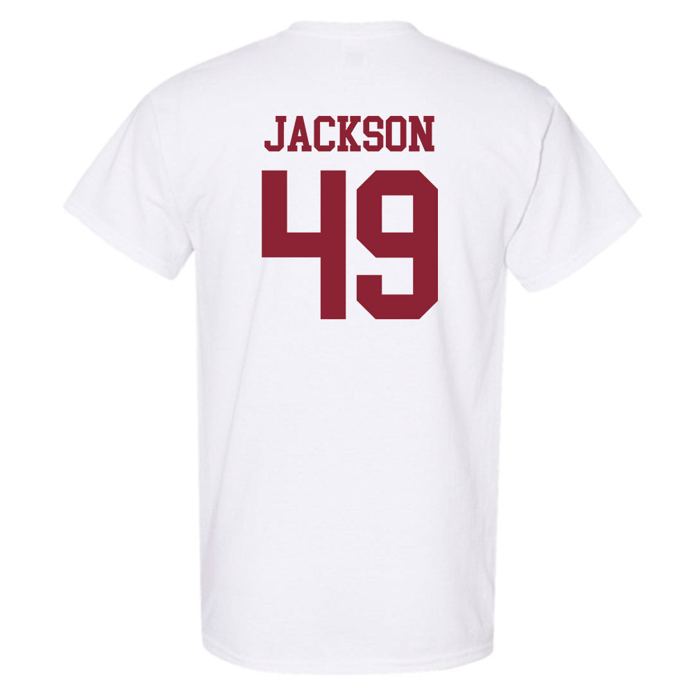 UMass - NCAA Football : Shambre Jackson - Uniform White Shersey Short Sleeve T-Shirt