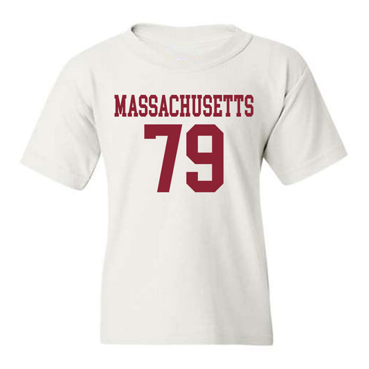UMass - NCAA Football : Ryan Mosesso - Uniform White Shersey Youth T-Shirt
