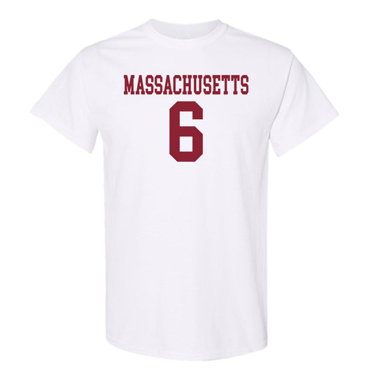 UMass - NCAA Football : Jeremiah McGill - Uniform White Shersey Short Sleeve T-Shirt