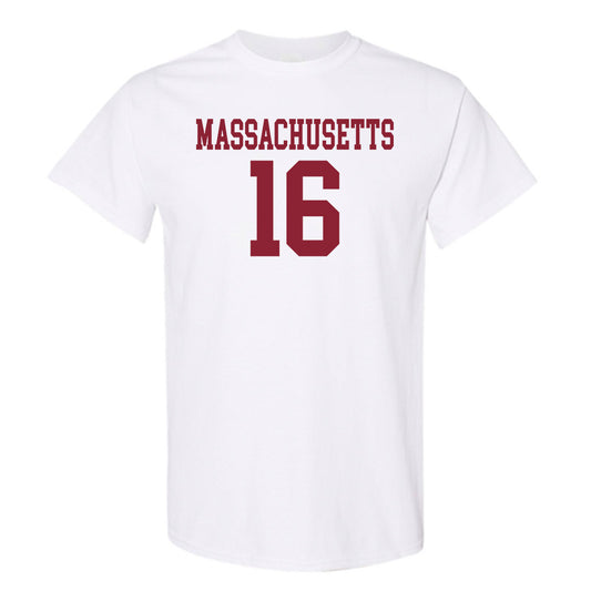 UMass - NCAA Football : Jaylen Murphy - Uniform White Shersey Short Sleeve T-Shirt