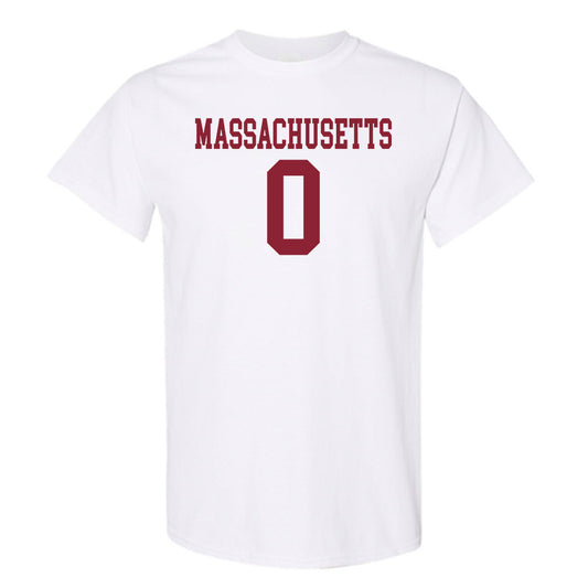 UMass - NCAA Football : Jacquon Gibson - Uniform White Shersey Short Sleeve T-Shirt