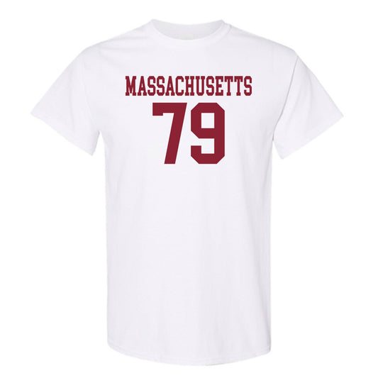 UMass - NCAA Football : Ryan Mosesso - Uniform White Shersey Short Sleeve T-Shirt