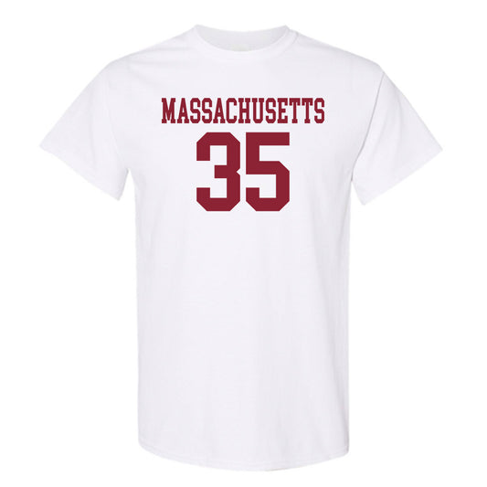 UMass - NCAA Football : Dymeir Still - Uniform White Shersey Short Sleeve T-Shirt