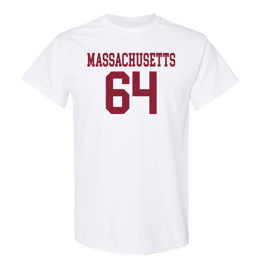 UMass - NCAA Football : Peyton Miller - Uniform White Shersey Short Sleeve T-Shirt