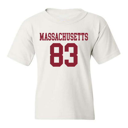 UMass - NCAA Football : Eric Ottender - Uniform White Youth T-Shirt