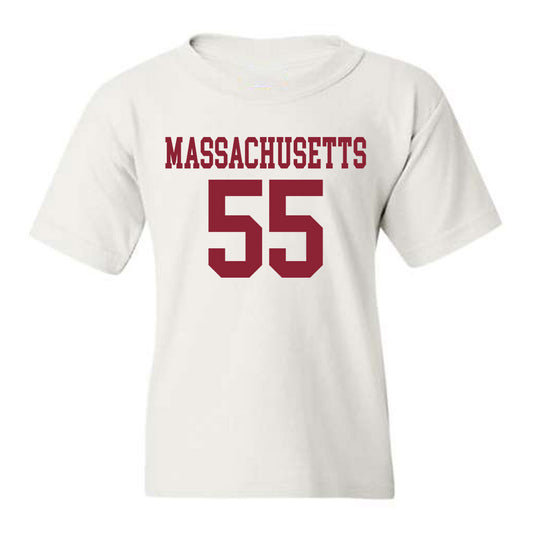 UMass - NCAA Football : Tyson Watson - Uniform White Shersey Youth T-Shirt