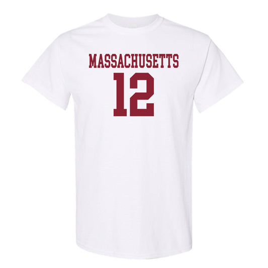 UMass - NCAA Football : Isaiah Rutherford - Uniform White Shersey Short Sleeve T-Shirt