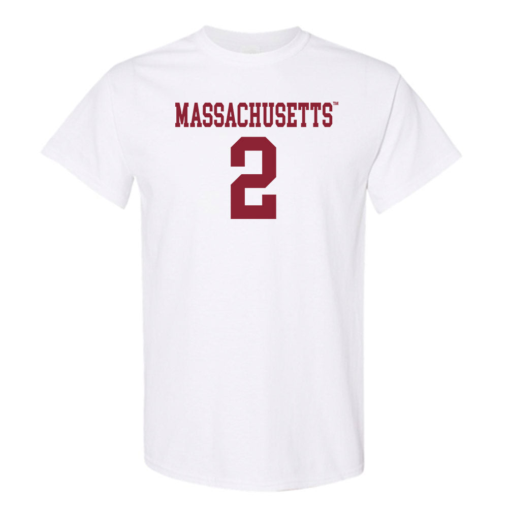 UMass - NCAA Football : Tyler Rudolph - Uniform White Shersey Short Sleeve T-Shirt