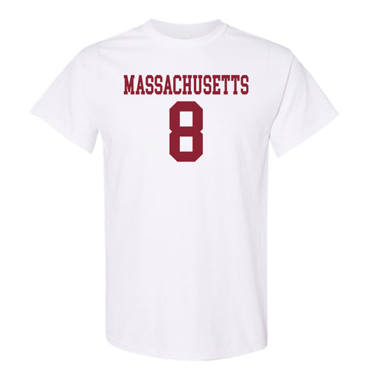 UMass - NCAA Football : Anthony Simpson - Uniform White Shersey Short Sleeve T-Shirt