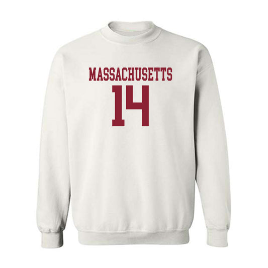 UMass - NCAA Football : Donta Whack - Uniform White Shersey Sweatshirt
