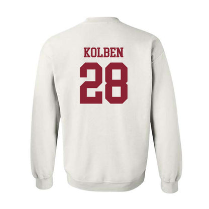 UMass - NCAA Baseball : Ryan Kolben - Crewneck Sweatshirt Replica Shersey