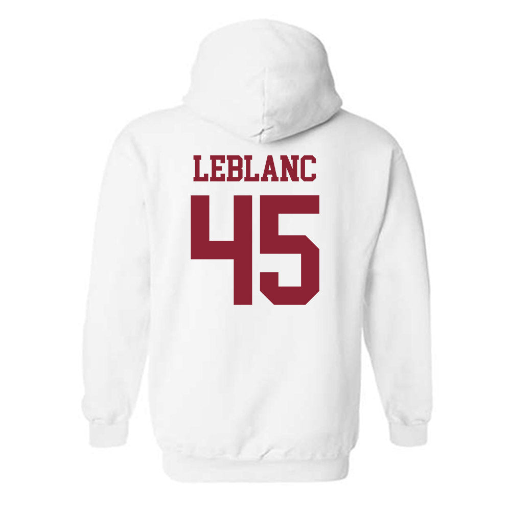 UMass - NCAA Baseball : Maxwell LeBlanc - Hooded Sweatshirt Replica Shersey