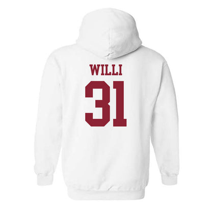 UMass - NCAA Baseball : Marc Willi - Hooded Sweatshirt Replica Shersey