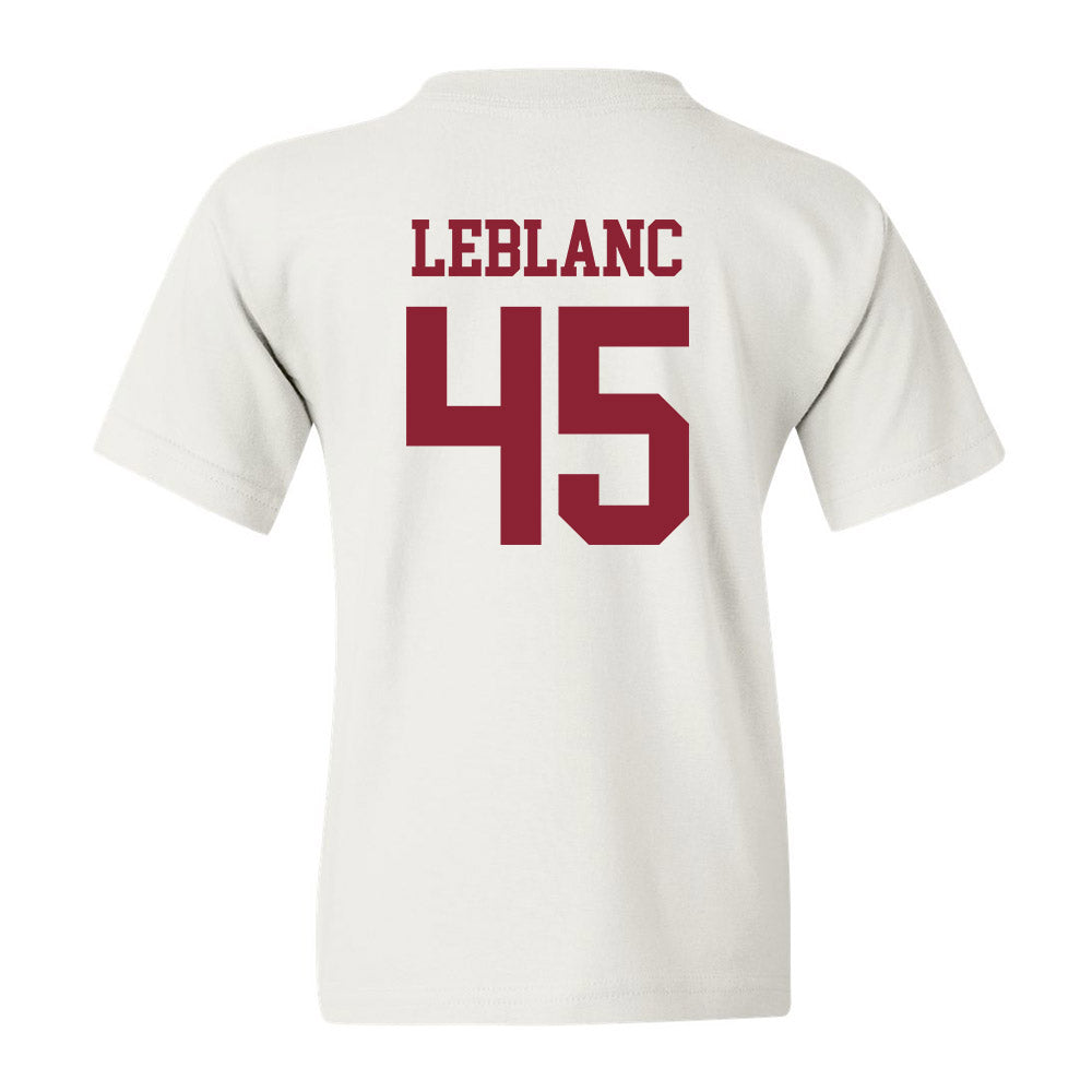 UMass - NCAA Baseball : Maxwell LeBlanc - Youth T-Shirt Replica Shersey