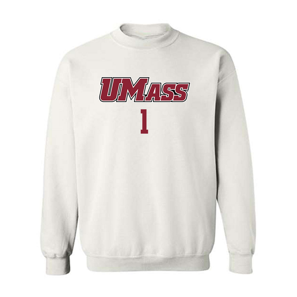 UMass - NCAA Baseball : Zack Zaetta - Crewneck Sweatshirt Replica Shersey