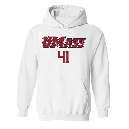 UMass - NCAA Baseball : Justin Masteralexis - Hooded Sweatshirt Replica Shersey