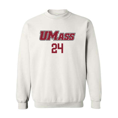 UMass - NCAA Baseball : Matt Travisano - Crewneck Sweatshirt Replica Shersey