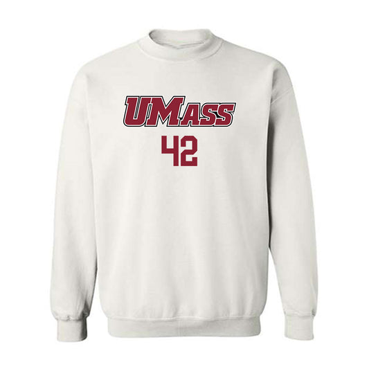 UMass - NCAA Baseball : Andrew Houghton - Crewneck Sweatshirt Replica Shersey