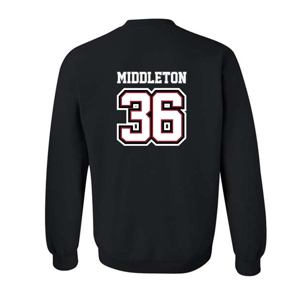 UMass - NCAA Baseball : Andrew Middleton - Crewneck Sweatshirt Replica Shersey