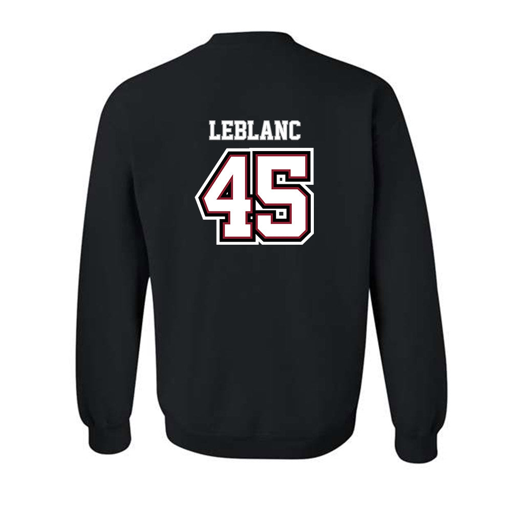 UMass - NCAA Baseball : Maxwell LeBlanc - Crewneck Sweatshirt Replica Shersey