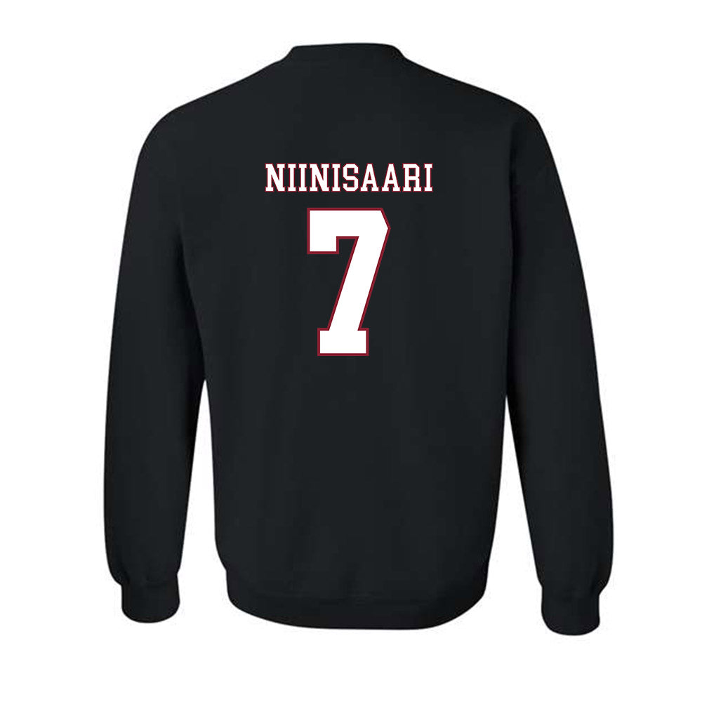 UMass - NCAA Men's Ice Hockey : Samuli Niinisaari - Crewneck Sweatshirt Replica Shersey