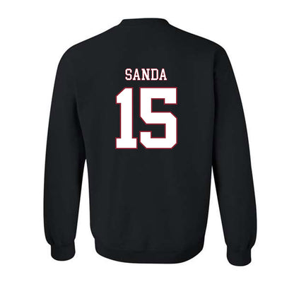 UMass - NCAA Men's Ice Hockey : Christian Sanda - Crewneck Sweatshirt Replica Shersey
