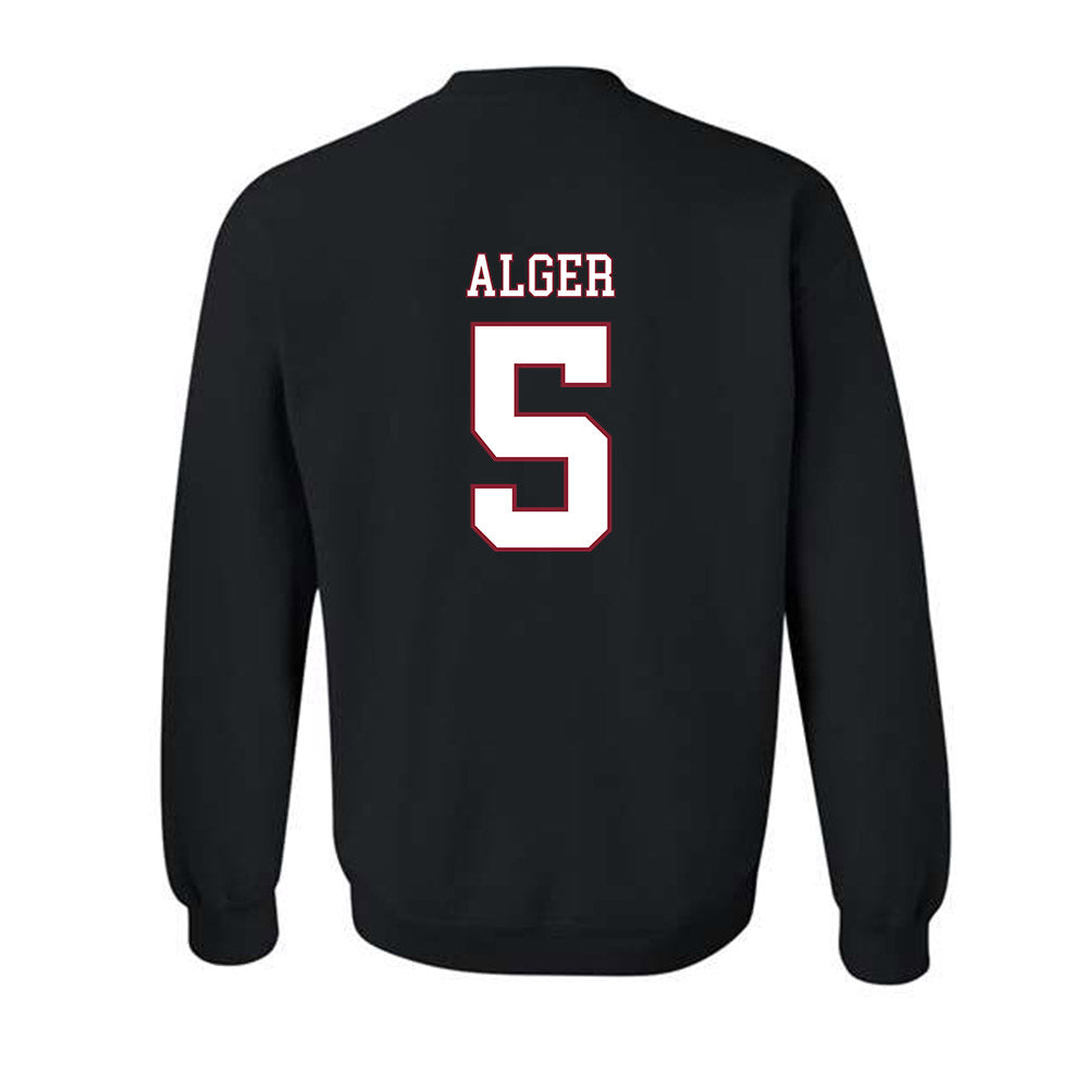UMass - NCAA Men's Ice Hockey : Linden Alger - Crewneck Sweatshirt Replica Shersey