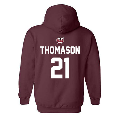 UMass - NCAA Baseball : Ben Thomason - Hooded Sweatshirt Sports Shersey