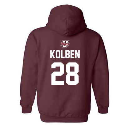 UMass - NCAA Baseball : Ryan Kolben - Hooded Sweatshirt Sports Shersey