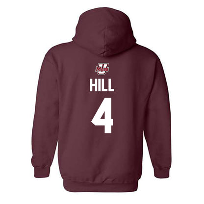UMass - NCAA Baseball : Sam Hill - Hooded Sweatshirt Sports Shersey