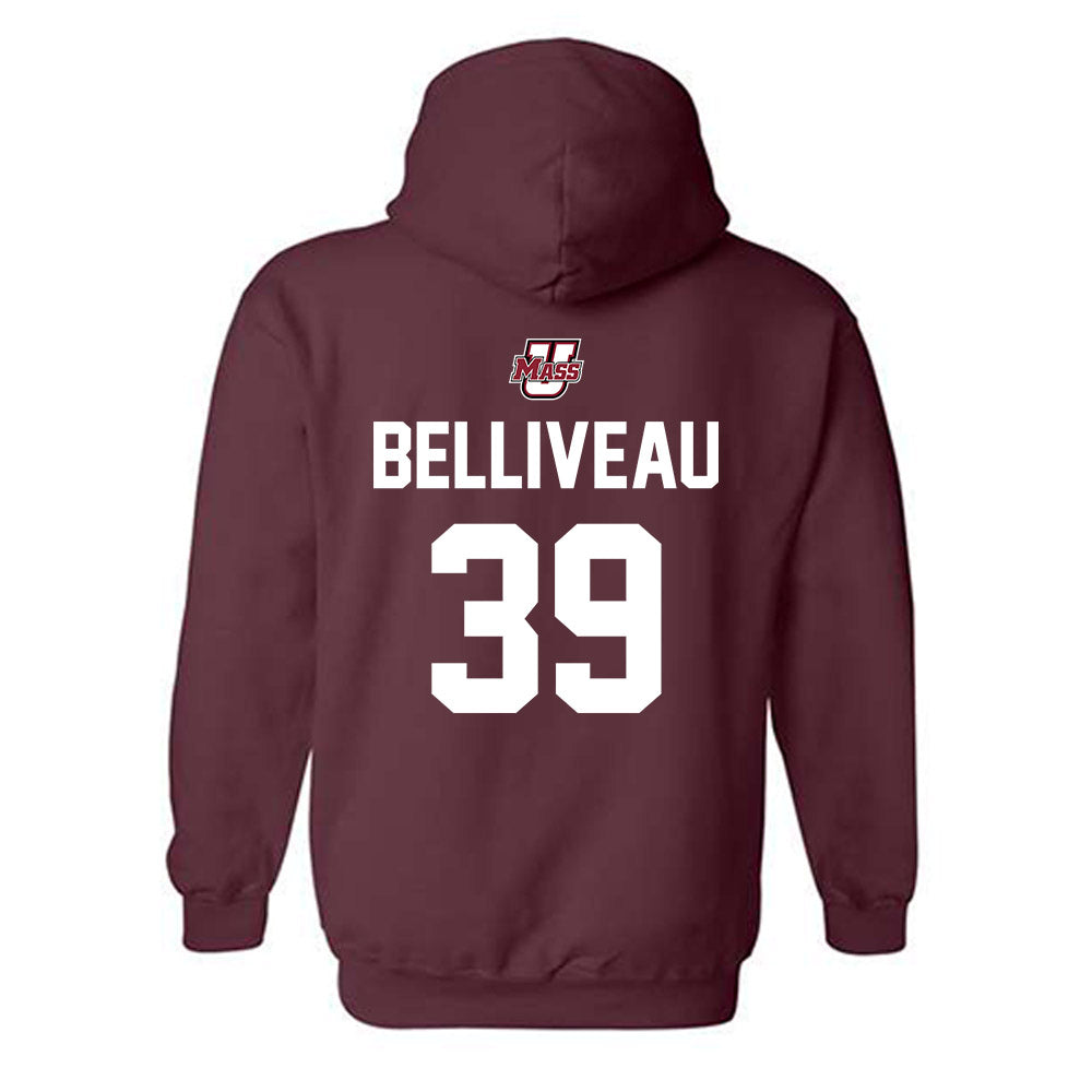 UMass - NCAA Baseball : Samuel Belliveau - Hooded Sweatshirt Sports Shersey