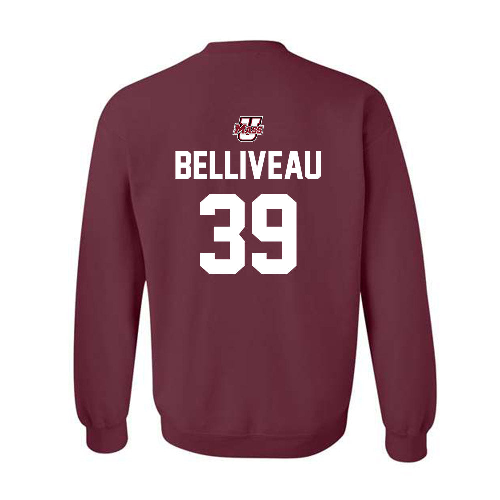 UMass - NCAA Baseball : Samuel Belliveau - Crewneck Sweatshirt Sports Shersey