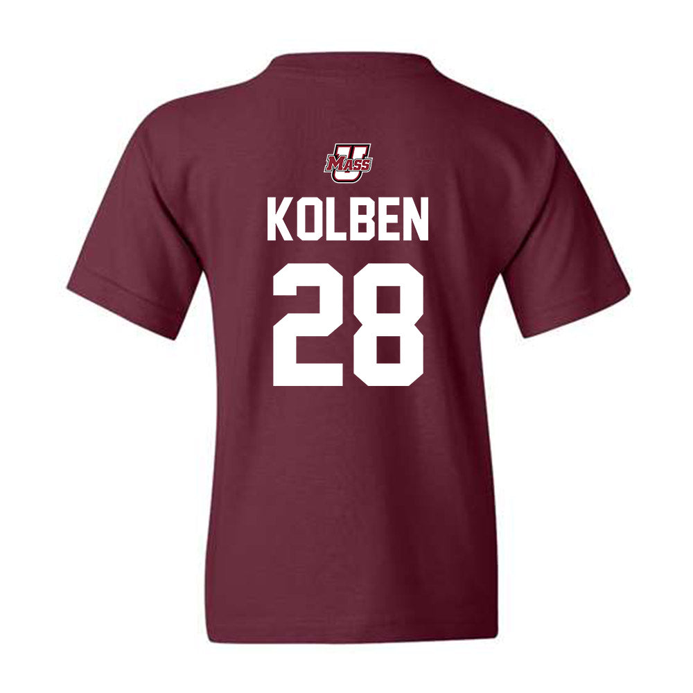 UMass - NCAA Baseball : Ryan Kolben - Youth T-Shirt Sports Shersey