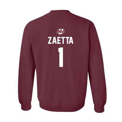 UMass - NCAA Baseball : Zack Zaetta - Crewneck Sweatshirt Sports Shersey