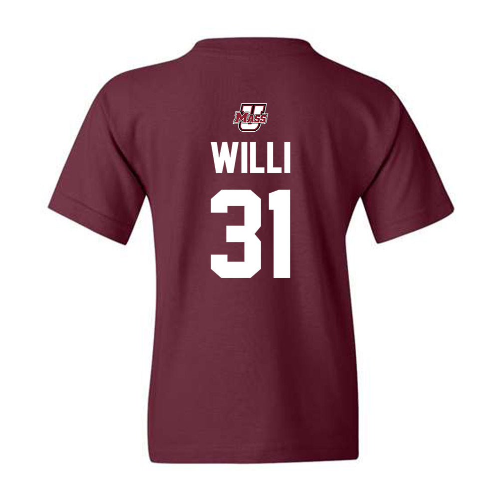 UMass - NCAA Baseball : Marc Willi - Youth T-Shirt Sports Shersey