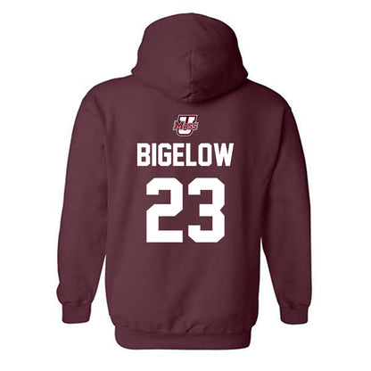 UMass - NCAA Baseball : Leif Bigelow - Hooded Sweatshirt Sports Shersey