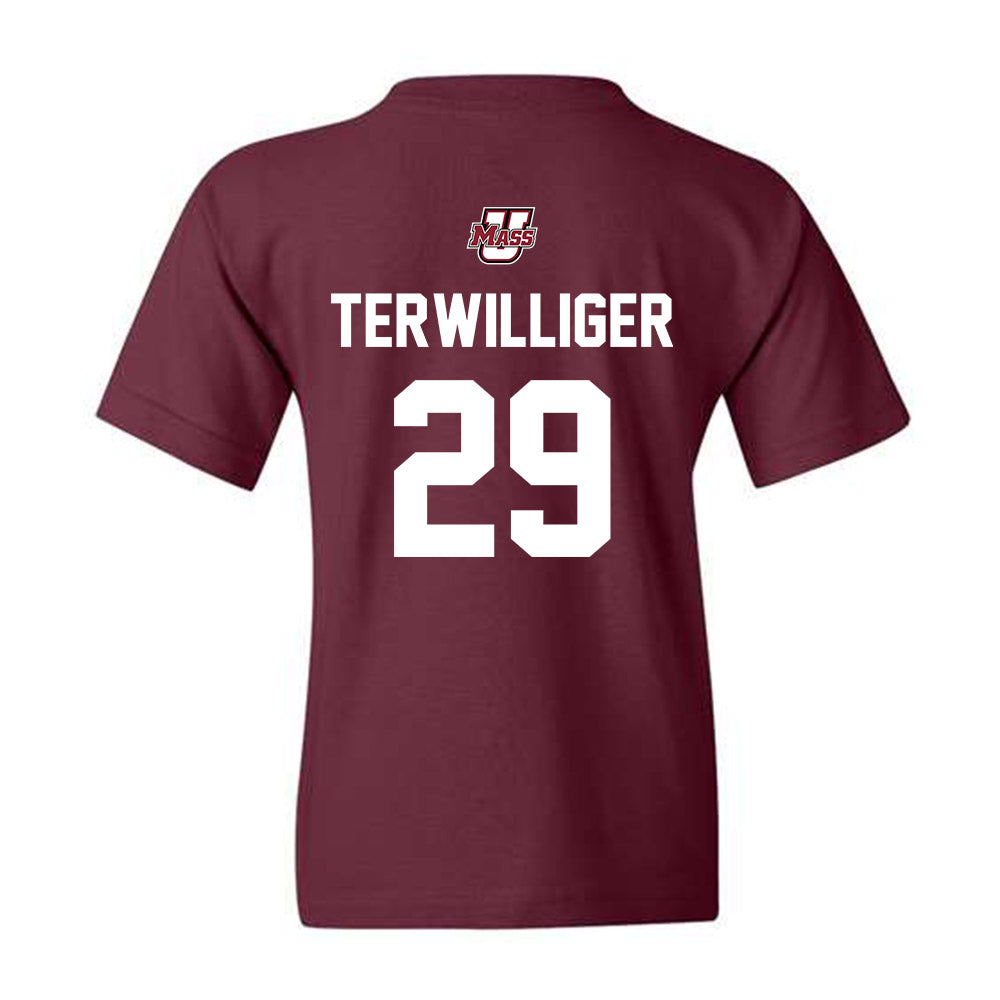 UMass - NCAA Baseball : Dylan Terwilliger - Youth T-Shirt Sports Shersey