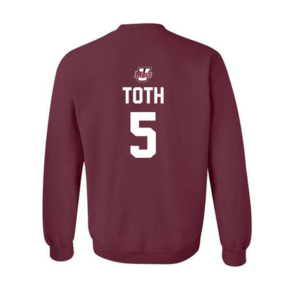 UMass - NCAA Baseball : Michael Toth - Crewneck Sweatshirt Sports Shersey