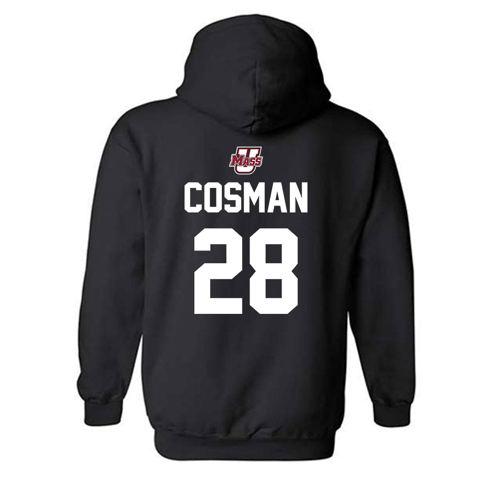 UMass - NCAA Men's Ice Hockey : Bo Cosman - Hooded Sweatshirt Sports Shersey